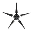 SLADE Folding Clarinet Stand 10.5 x 5.8 cm Black Metal Stand with Five Legs Portable Collapsible Holder ABS + Metal Stable Stand for Wind Instruments 5