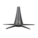 SLADE suport pliabil pentru clarinet 10,5 x 5,8 cm Suport metalic negru cu cinci picioare Suport portabil extensibil ABS + metal Suport stabil 1