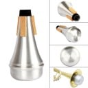 SLADE trombita hangtompító 13,3 x 5,6 x 7 cm Alumínium ötvözet Könnyű hangtompító kiegészítő puha interfésszel Kezdőknek Trombitahangtompító 2