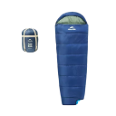 Sleeping Bag 205 x 75 cm, for Temperatures Down to 0 Degrees, Packed Size 23 x 35 cm, Blue Colour, Comfortable and Lightweight for Spring and Autumn 1