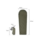 Sleeping Bag 210 x 80 cm for Temperatures Above 15°C, Nylon and Polyester, Compact Packing 15 x 6 cm 6