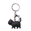 Sleutelhanger 4,6 x 4 cm IJzeren legering Kat Metalen sleutelhanger tas rugzak Decoratieve accessoire cadeau 1