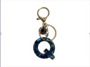 Sleutelhanger 4 cm Hars sleutelhanger Blauwe initialen en beschermend oog Decoratieve versiering voor handtas rugzak Cadeau voor vrouwen 18