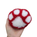 Sleutelhanger 8,5 x 8,5 cm Polyester Pluche Kattenpoot Sleutelhanger Rugzak Handtas Zacht Fluffy Accessoire Schattig Cadeau 2