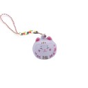 Sleutelhanger 8 cm Japanse gelukskat Maneki Neko Koperen decoratie Talisman voor geluk aan sleutels Rugzak Handtas 3