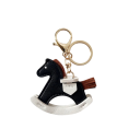 Sleutelhanger Houten Paard 7 x 6 cm Kunstleer Decoratieve Sleutelhanger voor Handtas Rugzak Schattige Modeaccessoire Cadeau 3
