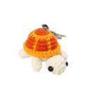Sleutelhanger met gehaakte schildpad Metaallegering en pluche Handgemaakt decoratieve sleutelhanger Versiering voor sleutels rugzak 7
