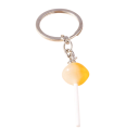 Sleutelhanger met lolly 12 cm Hars sleutelhanger Zoete snoepdecoratie voor rugzak handtas cadeau voor kinderen en volwassenen 10