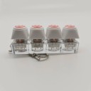 Sleutelhanger met vier zachte siliconen kattenpootjes Antistressspeelgoed Sleutelhanger voor tas of mobiel 4