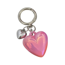 Sleutelhanger Metaal Hart Elegante metalen sleutelhanger voor sleutels, handtas, rugzak Minimalistische accessoire cadeau 10