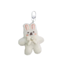 Sleutelhanger Pluche Konijntje met Strik Zachte Pluche Accessoire voor Rugzak Handtas Schattige Decoratie voor Kinderen en Volwassenen 2