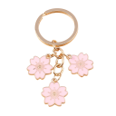 Sleutelhanger Zinklegering Bloemmotief Metalen Sleutelhanger voor Sleutels Handtas Rugzak Elegante Decoratieve Accessoire 1