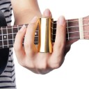 Slider de guitarra de 60 mm em aço inoxidável Slide para dedo para guitarra elétrica e acústica Jogo suave Blues Rock Acessórios 7