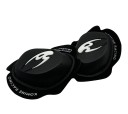 Slidere profesionale negre pentru genunchi 16,5 x 13 cm Cotiere de protecție pentru curse de motociclete Motocross Condus pe drum Echipament 6
