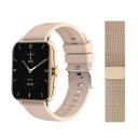 Slim horloge met verwisselbare metalen band 2