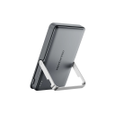 Slim magnetisk powerbank med stativ 10000 mAh PD 20W Bärbar trådlös laddare USB-C för iPhone 16 Samsung 1