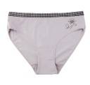 Slip mit kariertem Besatz 3