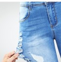Slitna jeans för kvinnor 4