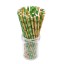 Słomki papierowe z motywem bambusa 25 szt 5