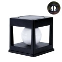 Słoneczne słupkowe światło 11,8 x 11,8 x 11,5 cm LED żarówki zimnego białego światła IP65 do użytku na zewnątrz na drewniane słupki z ochroną przed deszczem 1