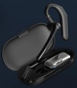 Słuchawka Bluetooth 5.0 za ucho z ramieniem i etui z funkcją ładowania Duży mikrofon Do prawego i lewego ucha Zasięg 10 m Stop aluminium 2