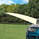 Sluneční plachta k autu obdélníková stínící plachta s tyčemi a přísavkami přístřešek pro SUV kempování cestování 2