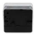 Small Analog Clock 6x3x5.8 cm Easy-to-read Dial Loud Beeping Portable Alarm Clock Powered by 1 AA Battery For Bedroom Office Travel 9