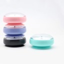 Small analogue clock with a round plastic body and transparent cover Clear white dial Dimensions 7.2 x 4 cm Powered by 1x AAA battery 6