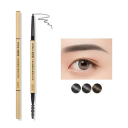 Small Golden Eyebrow Pencil Waterproof and Sweat-Resistant Long-Lasting Ultra-Fine Precision Pencil Brush for Eyebrow Shaping 3