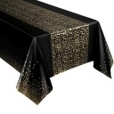Small Polka Dot Disposable Tablecloth 137 x 274 cm Reinforced Waterproof Plastic Table Cover for Celebrations Parties Weddings Dinners and Outdoor Use 2