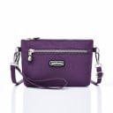 Small Women's Crossbody Bag Made of Nylon and Polyester Front Zip Pocket Wrist Strap and Shoulder Strap 22 x 12 x 6 cm 7