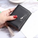 Small Women's Leather Wallet with Tassel M162 5