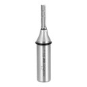 Smalt fræser 5 x 20 mm Skaft 1/2 tomme 12,7 mm Tre skær af hårdmetal TCT Lige CNC fræser Sølv Træ og spånplader 1