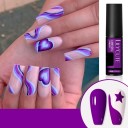 Smalto decorativo in gel Smalto gel con pennello sottile e affilato per decorazioni Smalto gel liner a lunga durata per unghie Smalto per unghie per creare linee sottili 7