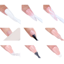 Smalto gel per unghie 10 ml Manicure francese UV LED Pennello angolato per decorazioni Copertura totale delle punte Arte delle unghie 5