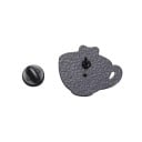 Smaltovaný pin čajový šálek so žábou 3 × 2,5 cm kovový modro zelený odznak na batoh klopu oblečenia roztomilý doplnok 2