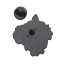 Smaltowany pin w kształcie tarczy z kwiatowym motywem, ok. 2,5 x 2,8 cm, metalowy, wielokolorowy odznak na klapę, plecak, koszulkę, dodatek 2