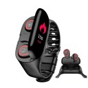Smart fitnessur med indbyggede hovedtelefoner A2561 1