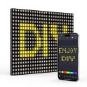 Smart LED Light Curtain 1 x 1 m 400 LED RGB Texts and GIF Animations in App Music Mode USB Remote Control Indoor and Outdoor 5