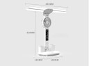 Smart LED Light with Fan and Display USB Rechargeable Desk Lamp with Temperature and Time Pencil Holder 3 Light Colours 3
