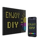Smart LED lysgardin 2,4 x 2,4 m 256 LED RGB Tekst GIF og billeder i app Musik og timer USB Indendørs og udendørs Til vindue og facade 5