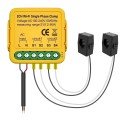 Smart Life WIFI măsurător de energie cu două transformatoare 100–240V Senzor dublu de curent Monitor solar kWh Statistici de consum Conexiune la telefon 39,2 x 39,2 x 18 mm 1