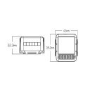 Smart Life WIFI măsurător de energie cu două transformatoare 100–240V Senzor dublu de curent Monitor solar kWh Statistici de consum Conexiune la telefon 39,2 x 39,2 x 18 mm 4