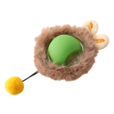 Smart Light-Up Toy for Cats 4.8 x 4.8 cm Motion Sensor Rechargeable Interactive Ball with Pom-Pom and Fur 2