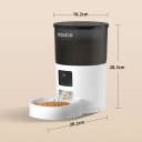 Smart Pet Feeder for Dogs and Cats 4 L with 1080p Camera WiFi 2.4/5GHz Two-Way Audio Tuya Control Stainless Steel Bowl 2