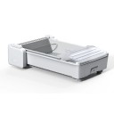 Smart Self-Cleaning Cat Litter Tray in White Open Design with 4 Weight Sensors App Control and Transparent Waste Container 2