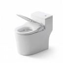 Smart Toilet Seat with Bidet Automatic Opening 510 x 390 x 110 mm Heated Seat and LED Display Square White For Bathroom 5