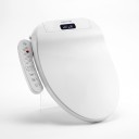 Smart Toilettensitz mit Bidet Seitensteuerung 510 x 380 x 120 mm Heizung und Trocknung mit warmem Luft Weiß Für V-förmige und kleine U-förmige 2