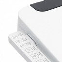 Smart WC con bidet Controllo laterale 475 x 435 x 110 mm Sedile riscaldato e asciugatura ad aria calda Forma a U Bianca Per il bagno 2