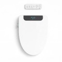 Smart WC-Sitz mit Bidet Heizbare Sitzfläche und warme Lufttrocknung 510 x 390 x 110 mm LED-Display V-Form Weiß Für das Badezimmer 1